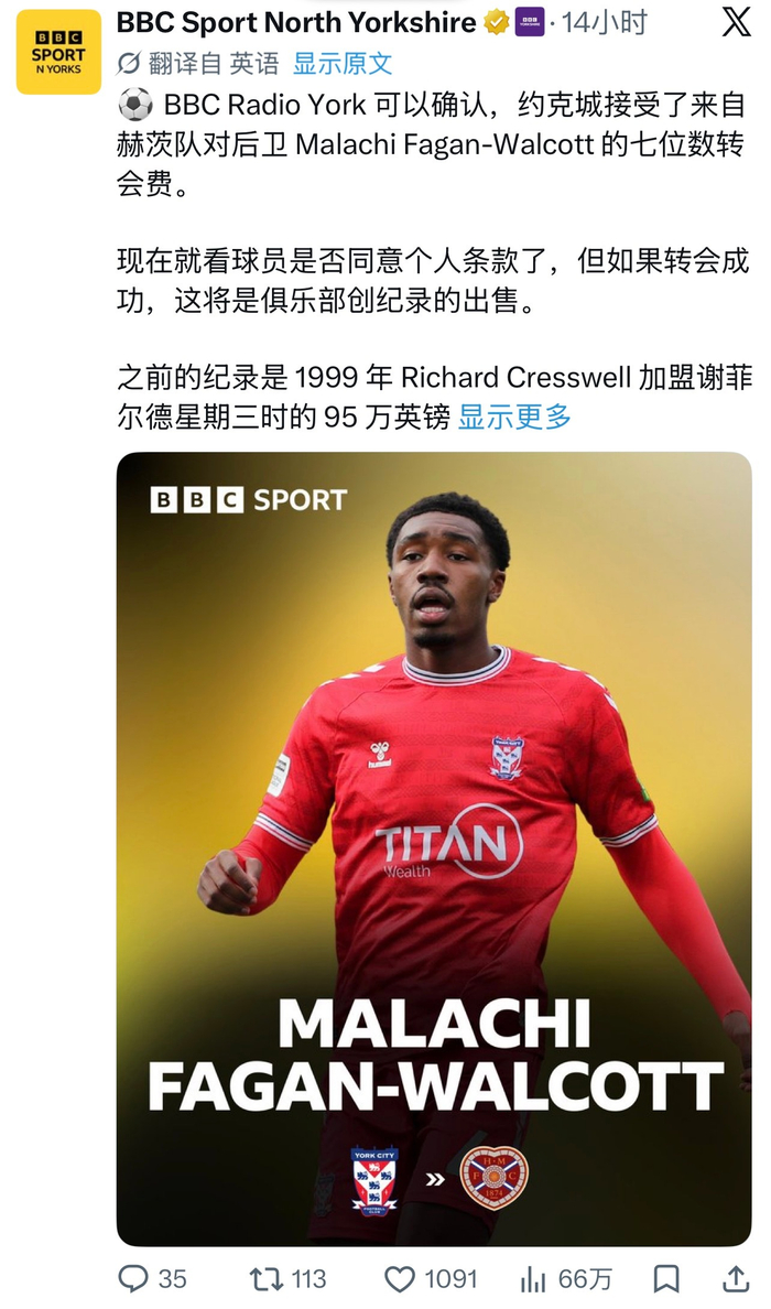 开云体育下载-费根-沃尔科特转会哈茨或为约克城创七位数收入|级别|英甲|联赛|布莱顿|布莱顿姐妹俱乐部哈茨_新浪体育_新浪新闻